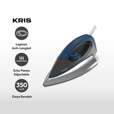 Gambar Kris Setrika Trylon Plate 350 Watt - Biru