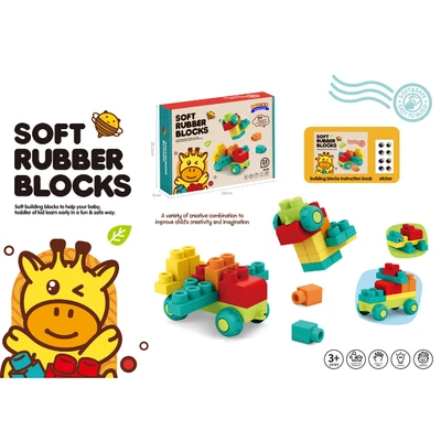 Gambar Bricks Kingdom Set Blocks Soft Rubber Building
