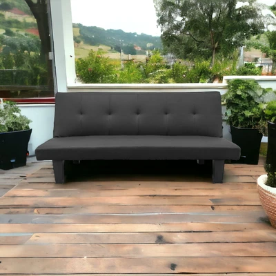 Gambar Soleil Ramadante Sofa Bed Kulit Outdoor - Hitam