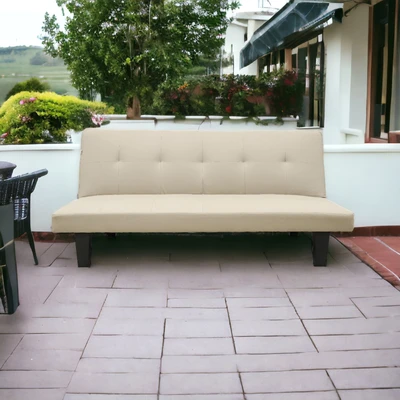 Gambar Soleil Ramadante Sofa Bed Kulit Outdoor - Putih Ivory