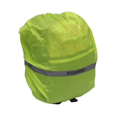 Gambar Passport Sarung Tas Ransel Dengan Strip Reflektor - Kuning Lime