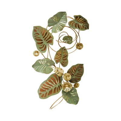 Gambar Informa Hiasan Dinding Multi Leaves Besi 47.6x89.5 cm - Mix