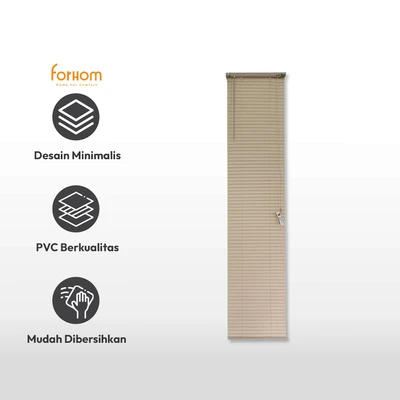 Gambar Forhom Venetian Blind 40x180 cm - Krem Malt