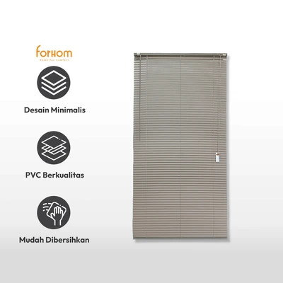 Gambar Forhom Venetian Blind 90x180 cm - Espresso Coffee