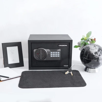 Gambar Krisbow Brankas Besi Digital 35x25x25 cm 7002E - Hitam