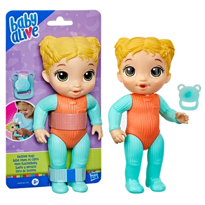 Gambar Baby Alive Boneka Bayi Bedtime Hugs Blonde F5820