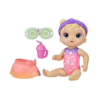 Gambar Baby Alive Boneka Bayi Rainbow Spa Blonde Hair F5617