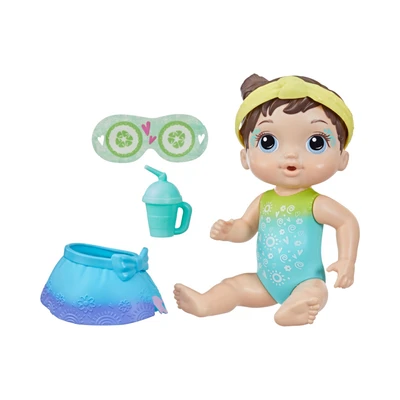 Gambar Baby Alive Boneka Bayi Rainbow Spa Brown Hair F5618