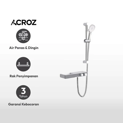 Gambar Acroz Set Hand Shower Dengan Rail J9902 - Abu