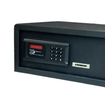 Gambar Krisbow Brankas Hotel Digital Eco 19.5x43.7x38 cm MRHS101 - Hitam