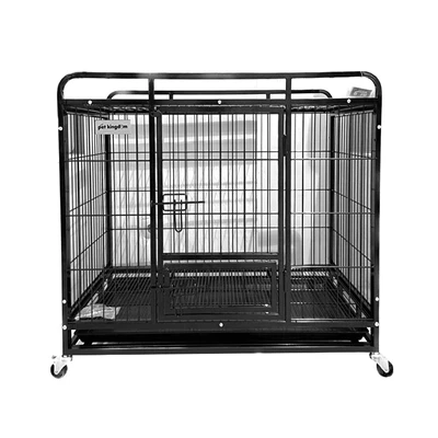 Gambar Pet Kingdom Kandang Anjing Heavy Duty 79x49x69.5 cm - Hitam