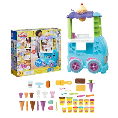 Gambar Play Doh Playset Kitchen Creations Ultimate Ice Cream Truck F1039