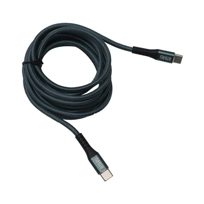 Gambar Ataru 1 Mtr Kabel Charger Braided Usb Type C To C - Hijau