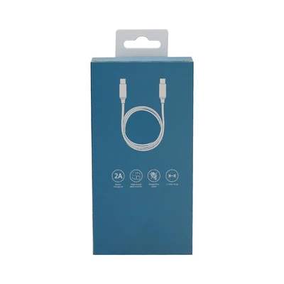 Gambar Ataru Kabel Charger USB-C To USB-C Nylon Braided - Biru