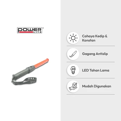Gambar Powerlite Tongkat Lalu Lintas 55 cm 2XC - Merah