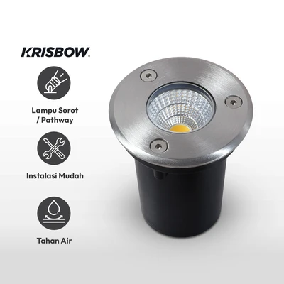 Gambar Krisbow Stampa Lampu Lantai Tanam 3 Watt 3000K