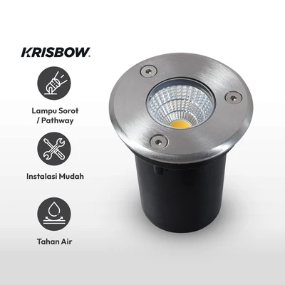 Gambar Krisbow Stampa Lampu Lantai Tanam 3 Watt 6500K