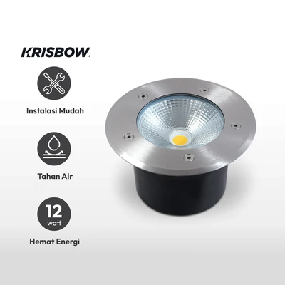 Gambar Krisbow Stampa Lampu Lantai Tanam 12 Watt 6500K