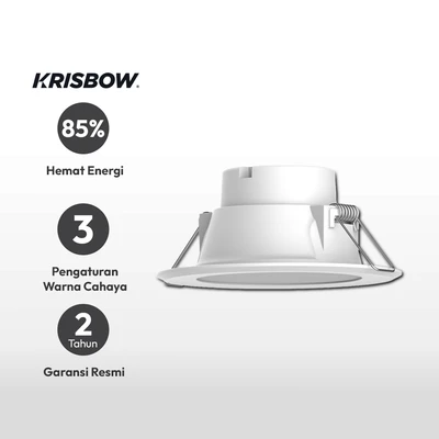 Gambar Krisbow Triluz Lampu Downlight Led 7 Watt