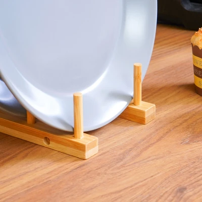 Gambar Appetite Sevyn Piring Makan Dengan Rak Set 4 pcs - Abu-Abu