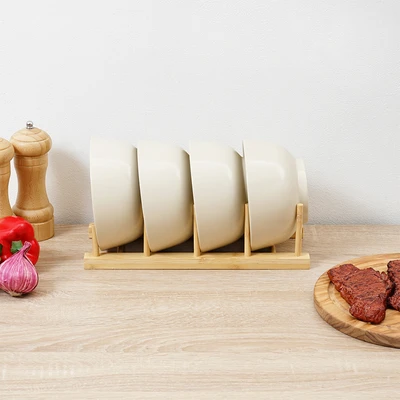Gambar Appetite Shayan Mangkuk Dengan Rak Set 4 pcs - Putih Ivory