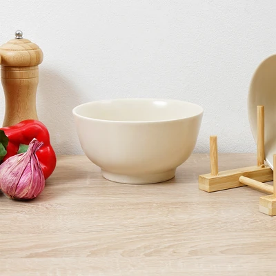Gambar Appetite Shayan Mangkuk Dengan Rak Set 4 pcs - Putih Ivory