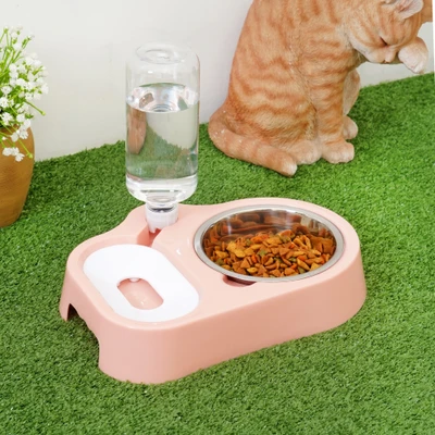 Gambar Paws N Tail Dispenser Makanan Hewan - Pink