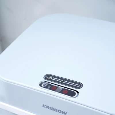 Gambar Krisbow Tempat Sampah Sensor Gerak Plastik Dengan Vibration 12 Liter - Abu-Abu
