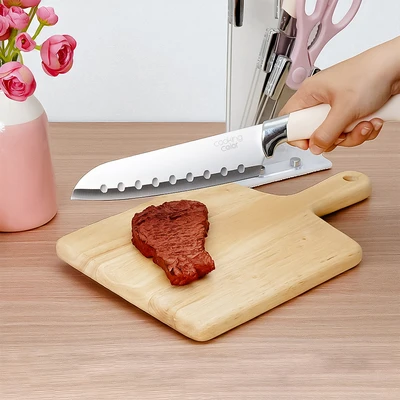 Gambar Cooking Color Madden Pisau Dapur Dengan Block Penyimpanan Set 4 pcs