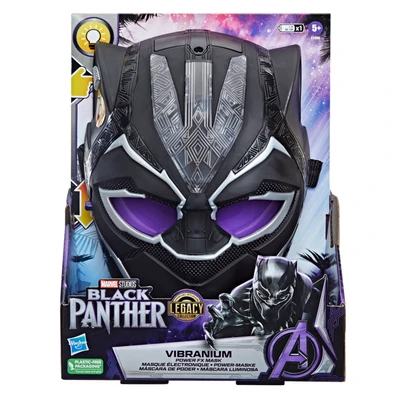 Gambar Marvel Black Panther Legacy Vibranium Power Fx Roleplay Mask F5888 - Hitam