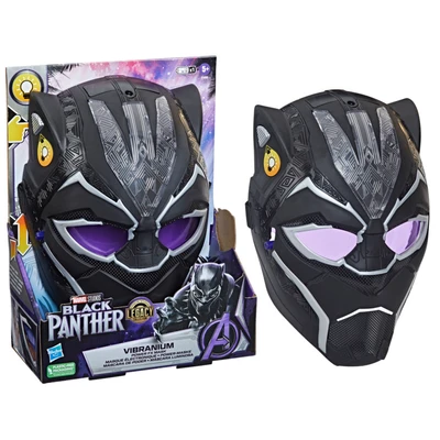 Gambar Marvel Black Panther Legacy Vibranium Power Fx Roleplay Mask F5888 - Hitam