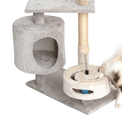 Gambar Pawise Pohon Bermain Kucing 85 cm - Abu-Abu