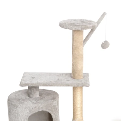 Gambar Pawise Pohon Bermain Kucing 85 cm - Abu-Abu
