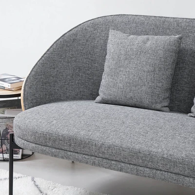 Gambar Informa Sawara Kursi Lounge 2 Seater - Abu-Abu Natural