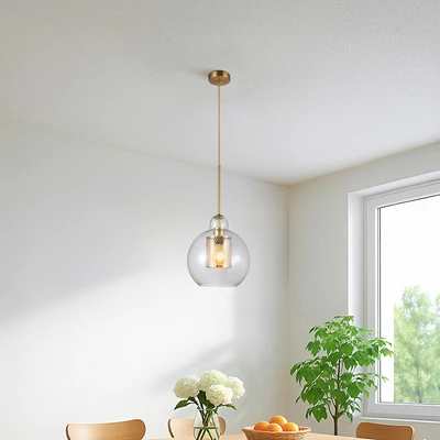 Gambar Eglare Landon Lampu Gantung Hias D25 - Bronze/Clear