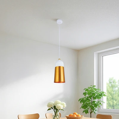 Gambar Eglare Serra Lampu Gantung Hias - Putih Matt/Gold
