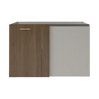 Gambar Informa Custom Furniture Obelia Kabinet Bawah Dapur Sudut Kiri - Cokelat Walnut