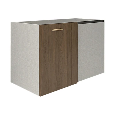 Gambar Informa Custom Furniture Obelia Kabinet Bawah Dapur Sudut Kiri - Cokelat Walnut