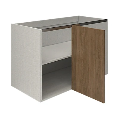 Gambar Informa Custom Furniture Obelia Kabinet Bawah Dapur Sudut Kiri - Cokelat Walnut