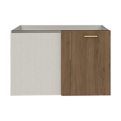 Gambar Informa Custom Furniture Obelia Base Kabinet Sudut Kanan - Cokelat Walnut