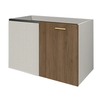 Gambar Informa Custom Furniture Obelia Base Kabinet Sudut Kanan - Cokelat Walnut