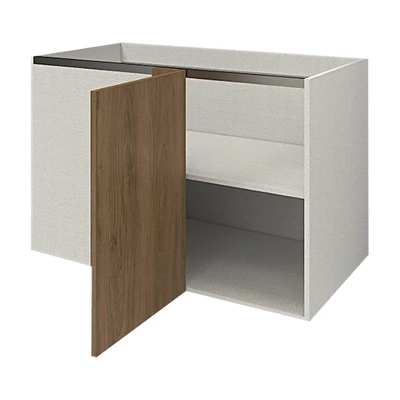 Gambar Informa Custom Furniture Obelia Base Kabinet Sudut Kanan - Cokelat Walnut
