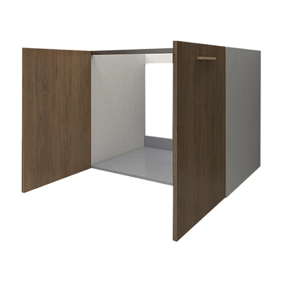 Gambar Informa Custom Furniture Obelia Kabinet Wastafel 90 cm - Cokelat Walnut