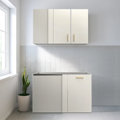 Gambar Informa Custom Furniture Obelia Kabinet Dinding Sudut Kanan - Putih