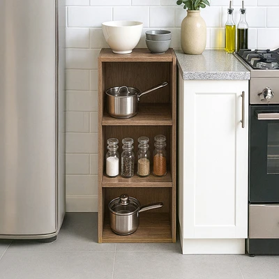 Gambar Informa Custom Furniture Obelia Kabinet Dinding Dapur 30 cm - Cokelat Walnut