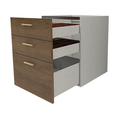 Gambar Informa Custom Furniture Obelia Kabinet Cutlery Bawah Dapur 60 - Cokelat Walnut