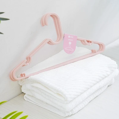 Gambar Ataru 39.5 Cm Set 5 Pcs Hanger Plastik Minimalist Thin - Pink