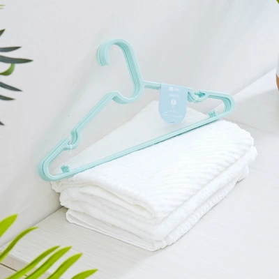 Gambar Ataru 39.5 Cm Set 5 Pcs Hanger Plastik Minimalist Thin - Biru