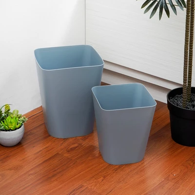Gambar Ataru Tempat Sampah Plastik Minimalist Small Square - Abu-Abu
