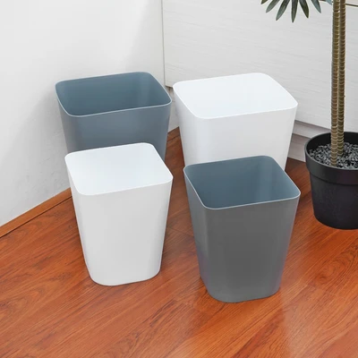 Gambar Ataru Tempat Sampah Plastik Minimalist Small Square - Abu-Abu